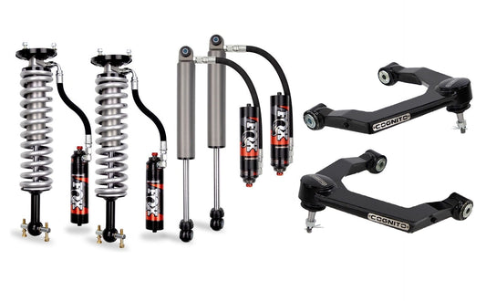 1-Inch Elite Ball Joint Leveling Kit with Fox 2.5 Elite Performance Series Shocks for 2019-2025 Chevy Trail Boss/ZR2 & GMC AT4/AT4X 1500 2WD/4WD Cognito
