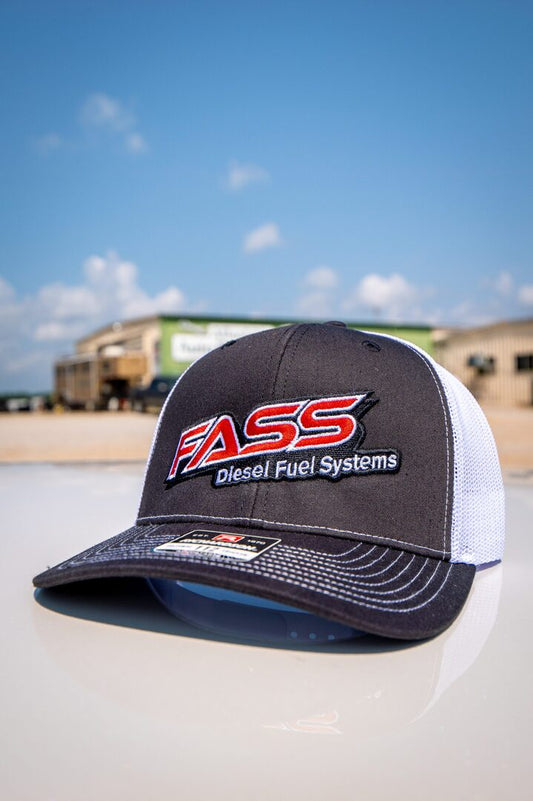 FUELED BY FASS - WHITE TRUCKER HAT