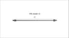 14 Inch High Pressure Fuel Line 8mm x 3.5mm Line M14 x 1.5 Nuts Fleece Performance