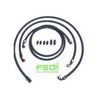 94-02 Dodge Cummins Stock Replacement Transmission Line Kit Black Braided Full Send Diesel