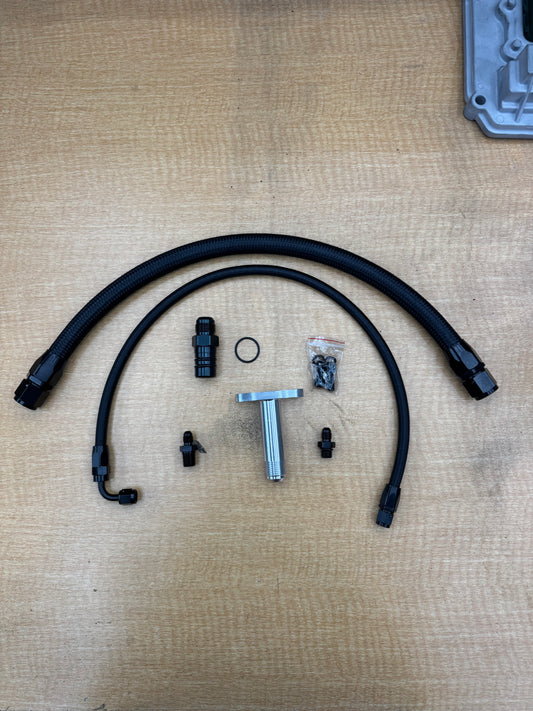 8Ball Diesel Workz Highmount 2G Swap Turbo Oil Line Kit
