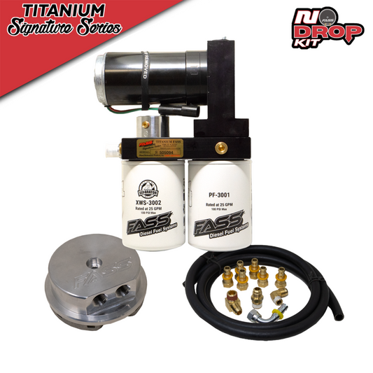 FASS No-Drop Series 290F 240GPH Fuel System for GMC/Chevrolet 2017-2019 Duramax 6.6L (900-1200HP)
